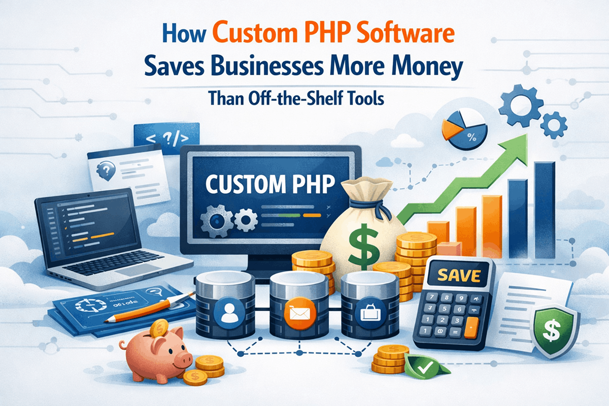How Custom PHP Software Saves Businesses More Money Than Off-the-Shelf Tools